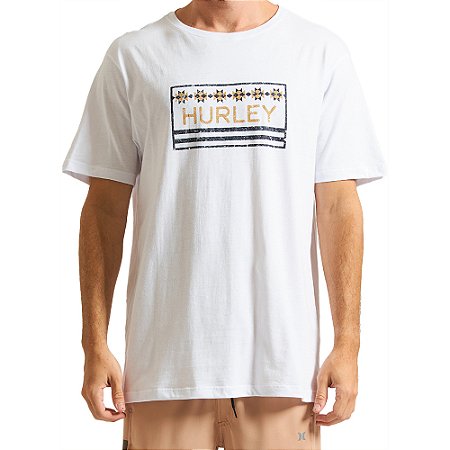 Camiseta Hurley Native Box WT24 Masculina Branco