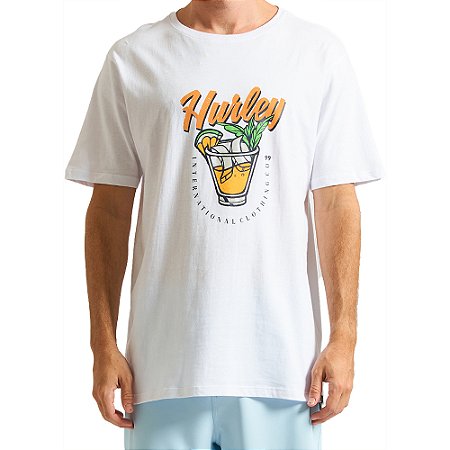 Camiseta Hurley Drink WT24 Masculina Branco