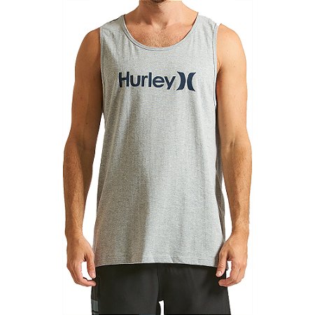 Regata Hurley O&O Solid WT24 Masculina Mescla Cinza