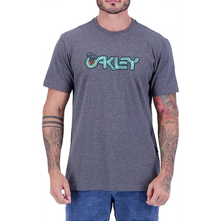 Camiseta Oakley Mushroom Logo WT24 Atlhetic Heather Grey