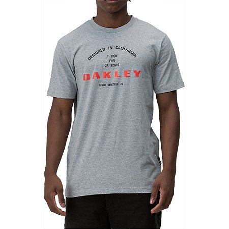 Camiseta Oakley 75 Graphic WT24 Masculina Heather Grey