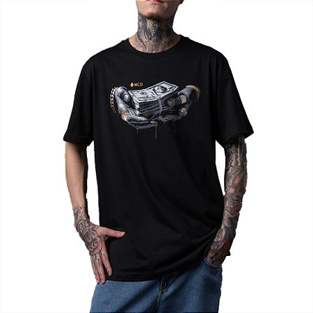 Camiseta MCD Regular Money WT24 Masculina Preto