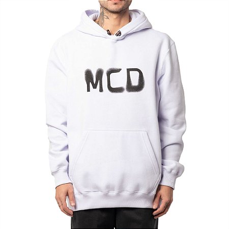 Moletom MCD Canguru Fade MCD WT24 Masculino Branco