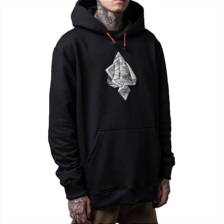 Moletom MCD Canguru Dolar WT24 Masculino Preto