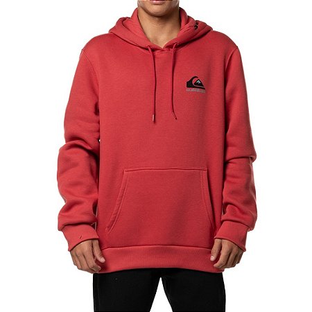Moletom Quiksilver Canguru Omni Logo FC 305G WT24 Vermelho