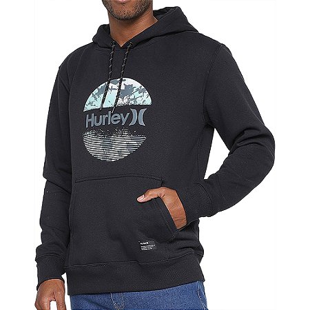 Moletom Hurley Canguru O&O Solid PE Masculino Preto