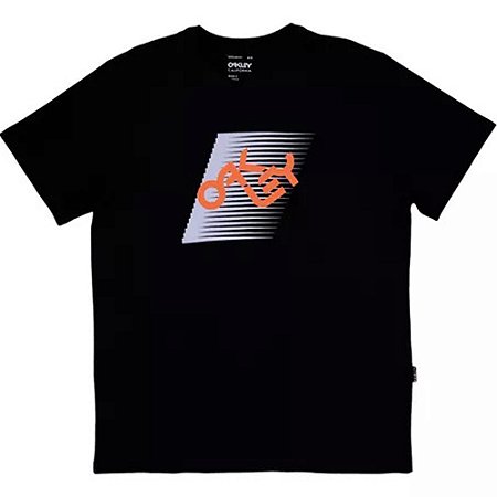 Camiseta Oakley Striped B1B WT24 Masculina Blackout