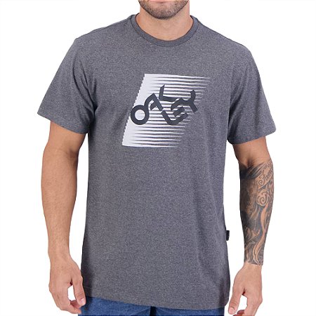 Camiseta Oakley Striped B1B WT24 Masculina Atlhetic Heather
