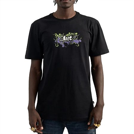 Camiseta Lost Dont Namaste Club SM25 Masculina Preto