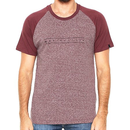 Camiseta Quiksilver Especial Raglan Pack III Vinho