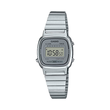 Relógio Casio Vintage LA670WA-7DF Prata