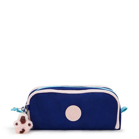 Estojo Kipling Gitroy Solar Navy C Azul