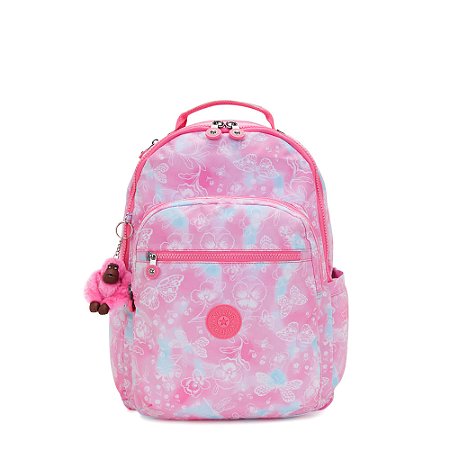 Mochila Kipling Seoul Garden Clouds Estampado