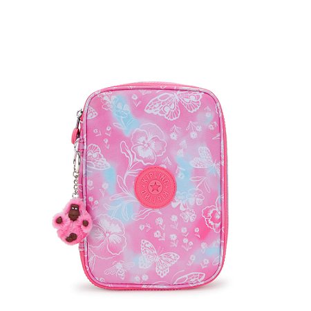Estojo Kipling 100 Pens Garden Clouds Estampado