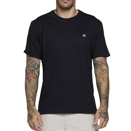 Camiseta Billabong Icon Patch SM25 Masculina Preto