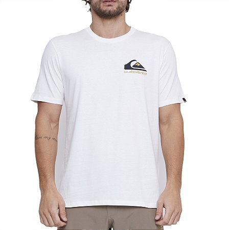 Camiseta Quiksilver Omni Logo SM25 Masculina Snow White