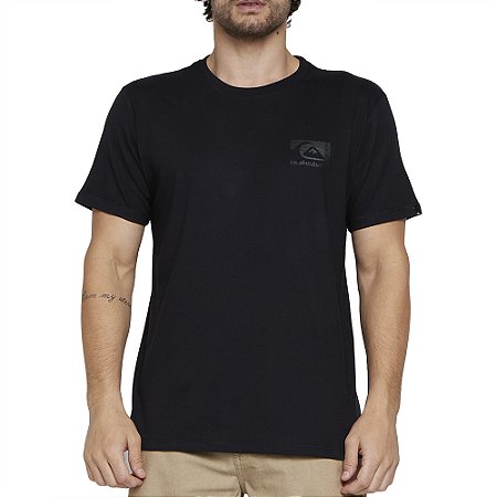 Camiseta Quiksilver Quik Space Logo SM25 Masculina Preto
