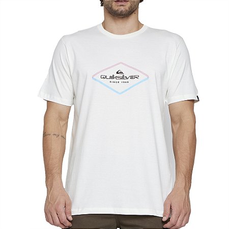 Camiseta Quiksilver Omni Lock SM25 Masculina Snow White