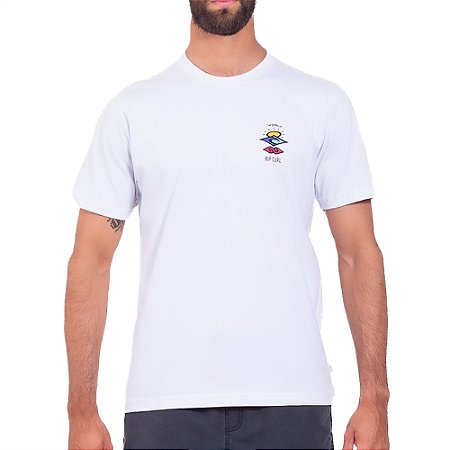 Camiseta Rip Curl The Serach SM25 Masculina Branco