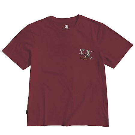 Camiseta Element The Chase SM25 Masculina Vinho