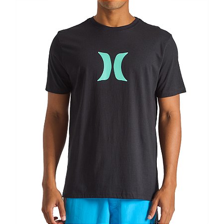 Camiseta Hurley Icon SM25 Masculina Preto