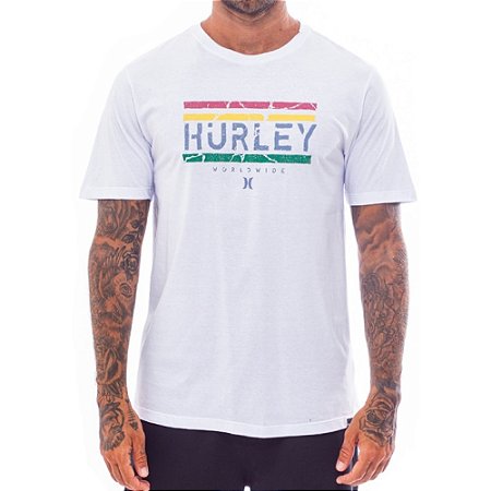 Camiseta Hurley Jam SM25 Masculina Branco
