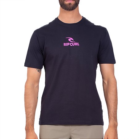 Camiseta Rip Curl Icon SM25 Masculina Preto