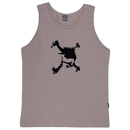Regata Oakley Heritage Skull Tank SM25 Masculina Wood Grey