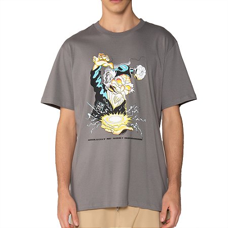Camiseta Oakley Mad Science SM25 Masculina Stone Grey
