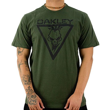 Camiseta Oakley Elite Skull SM25 Masculina Herb