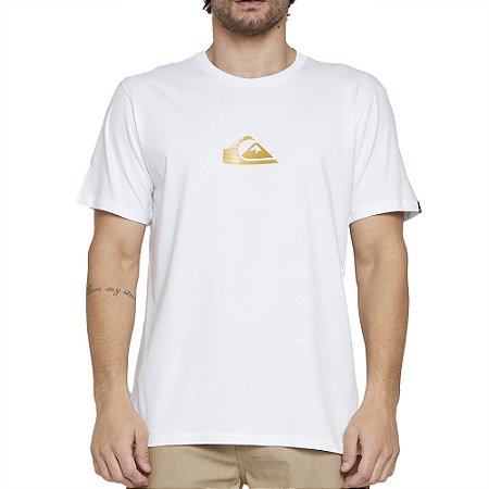 Camiseta Quiksilver Metal Comp SM25 Masculina Branco