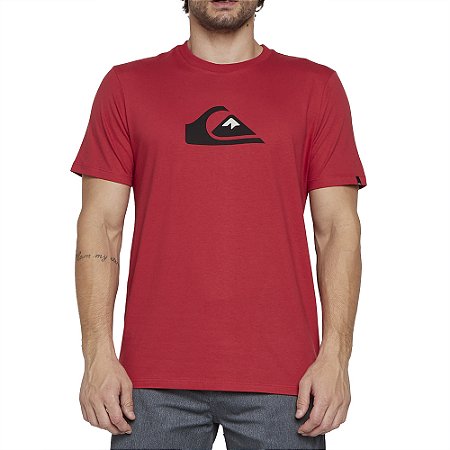 Camiseta Quiksilver Comp Logo Color SM25 Masculina Vermelho