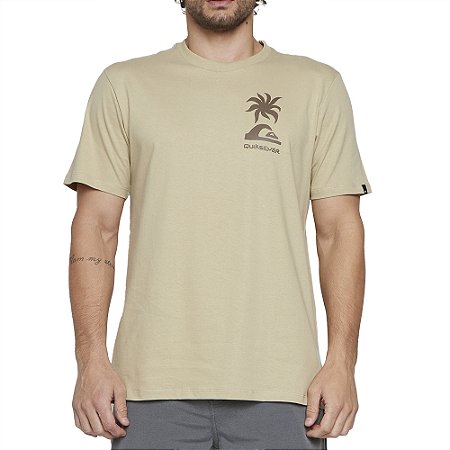 Camiseta Quiksilver Tropical Breeze SM25 Masculina Caqui