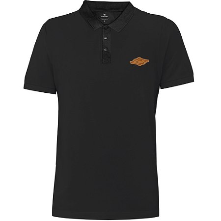 Camisa Polo Rip Curl Basic Brand Blade SM25 Masculina Preto