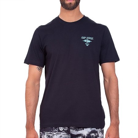 Camiseta Rip Curl Fade Out Big SM25 Masculina Preto