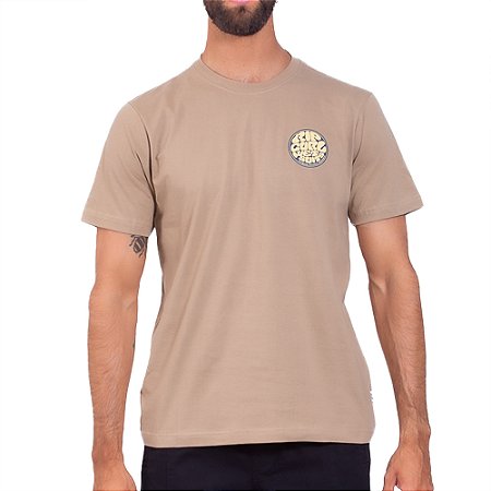 Camiseta Rip Curl Front Wettie SM25 Masculina Sand Dune