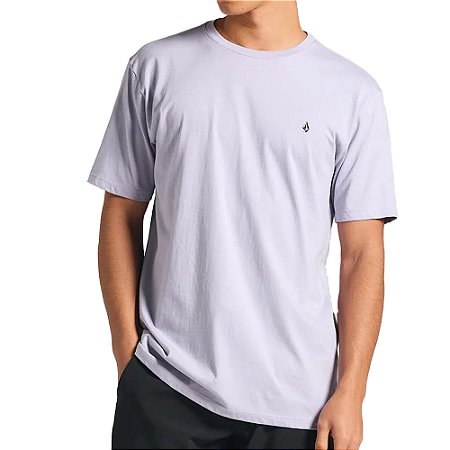 Camiseta Volcom Stone Blanks SM25 Masculina Roxo Claro