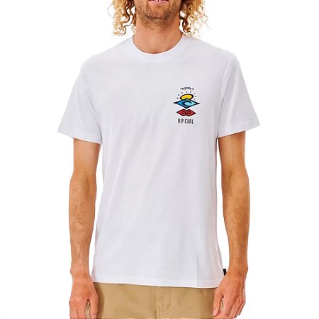 Camiseta Rip Curl The Search Oversize SM25 Masculina Branco