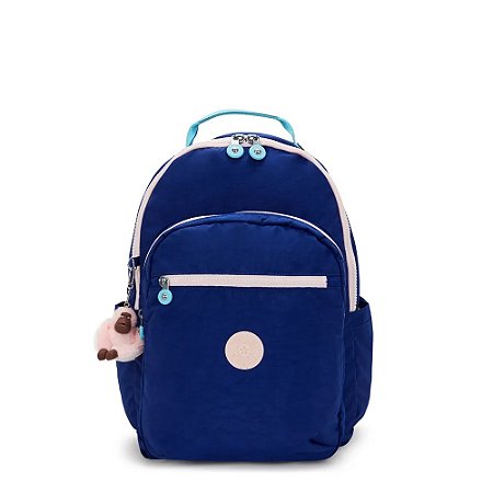 Mochila Kipling Seoul College Solar Navy C Azul