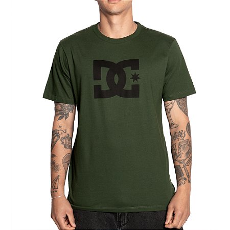 Camiseta DC Shoes DC Star Color SM25 Masculina Verde Escuro