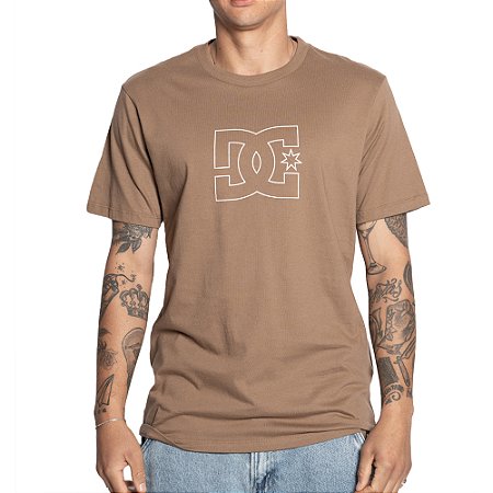 Camiseta DC Shoes DC Outline Star SM25 Masculina Marrom