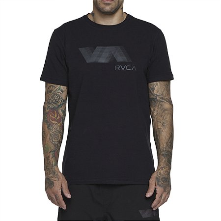 Camiseta RVCA Blur SM25 Masculina Preto