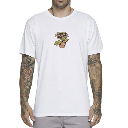 Camiseta RVCA Flytrap SM25 Masculina Branco