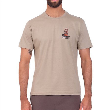 Camiseta Rip Curl The Search Lofi SM25 Masculina Sand Dune