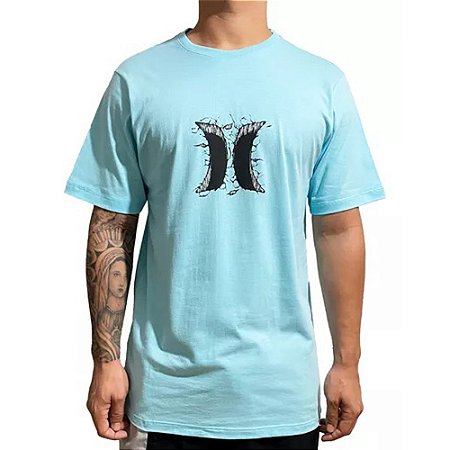 Camiseta Hurley Hole SM25 Masculina Azul