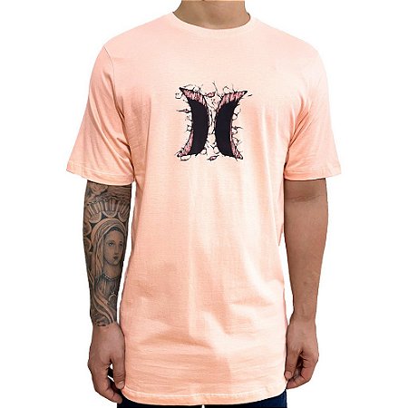 Camiseta Hurley Hole SM25 Masculina Rosa