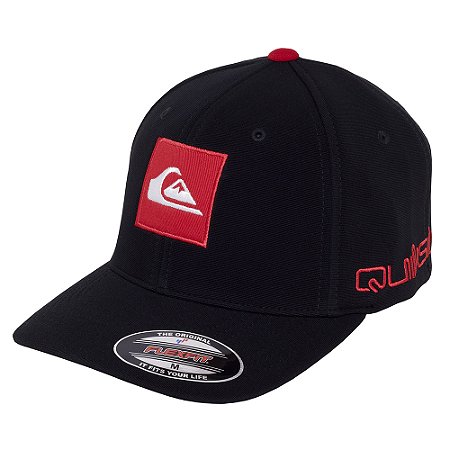 Boné Quiksilver Aba Curva Emb Square Logo SM25 Black