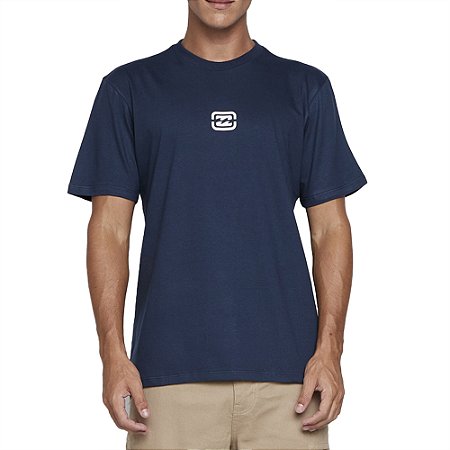 Camiseta Billabong Bracket Wave SM25 Masculina Marinho