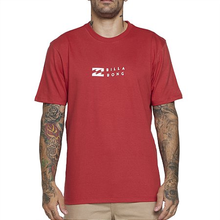 Camiseta Billabong United Color SM25 Masculina Vermelho