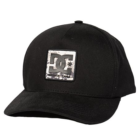 Boné DC Shoes Aba Curva Seasona Patch SM25 Preto